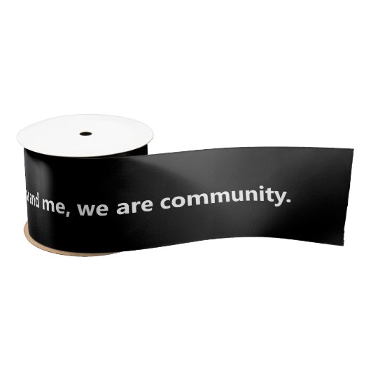 MTW "Wir sind Gemeinschaft" Satinband (Spule)