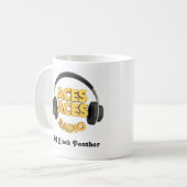 mu Aces Logo DJ Black Panther Kaffeetasse (Vorderseite Links)