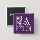 Mu Phi Epsilon-Logo Button (Vorne & Hinten)