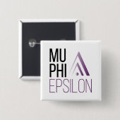 Mu Phi Epsilon-Logo Button (Vorne & Hinten)