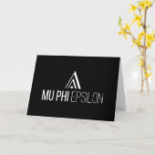 Mu Phi Epsilon-Logo Karte (Gelbe Blume)