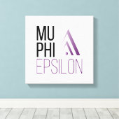 Mu Phi Epsilon-Logo Leinwanddruck (Insitu (Holzboden))