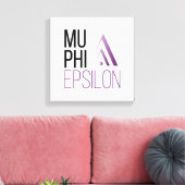Mu Phi Epsilon-Logo Leinwanddruck (Insitu (Wohnzimmer))