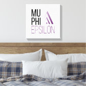 Mu Phi Epsilon-Logo Leinwanddruck (Insitu (Schlafzimmer))