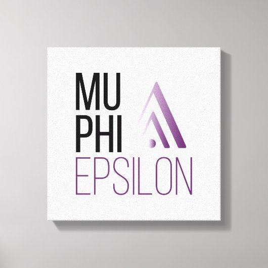 Mu Phi Epsilon-Logo Leinwanddruck (Vorderseite)