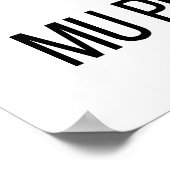Mu Phi Epsilon-Logo Poster (Ecke)