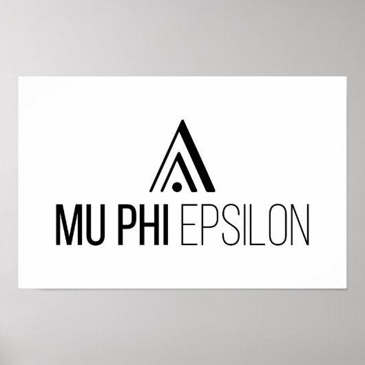 Mu Phi Epsilon-Logo Poster (Vorne)