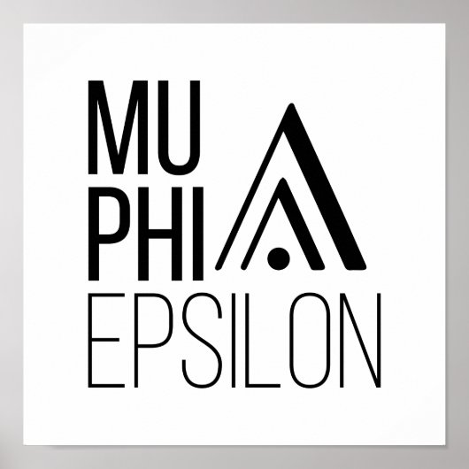 Mu Phi Epsilon-Logo Poster (Vorne)