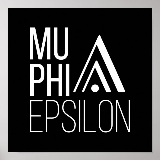 Mu Phi Epsilon-Logo Poster (Vorne)