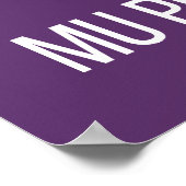 Mu Phi Epsilon-Logo Poster (Ecke)