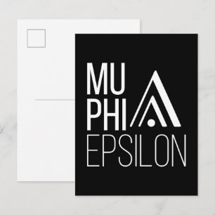 Mu Phi Epsilon-Logo Postkarte