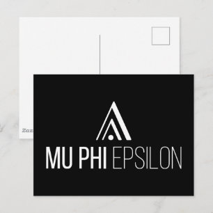 Mu Phi Epsilon-Logo Postkarte