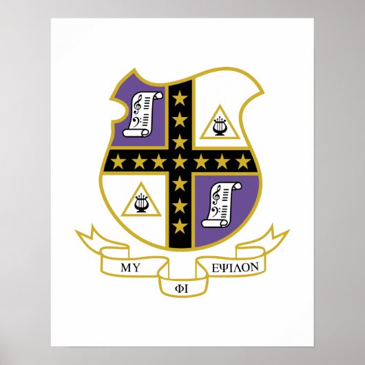 Mu Phi Epsilon Wappen Poster (Vorne)