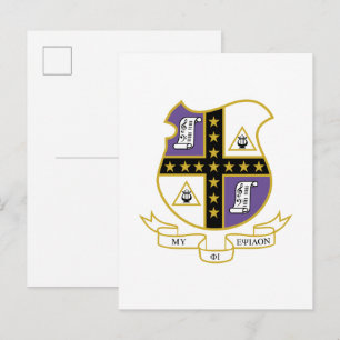 Mu Phi Epsilon Wappen Postkarte