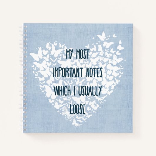 Mu wichtigsten Notizen SpiralNotebook Notizblock (Vorderseite)