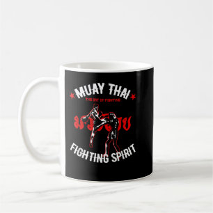 Muay Thai Art des Kampfes Kickboxing Retro MIXED M Kaffeetasse