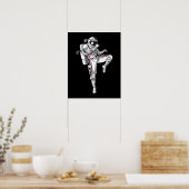 Muay Thai Astronaut Poster (Küche)