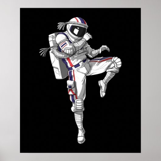 Muay Thai Astronaut Poster (Vorne)