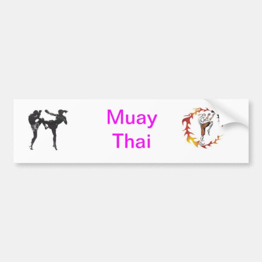 Muay Thai Autoaufkleber (Vorne)