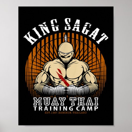 Muay-Thai-Box-Trainingsstudio - Sagat-Trainingscam Poster (Vorne)
