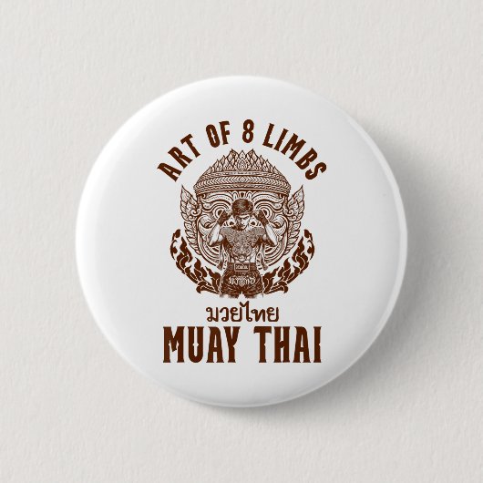 Muay-Thai-Boxen Thai-Boxen Boxer Kunst der 8 Glied Button (Vorderseite)