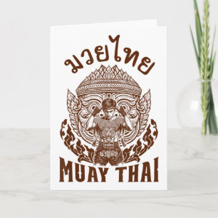 Muay-Thai-Boxer Boxenliebhaber Thai-Boxen Thailand Karte