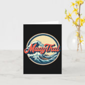 Muay Thai Boxing 1 Karte (Gelbe Blume)