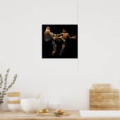 Muay Thai Boxing Action Poster (Küche)