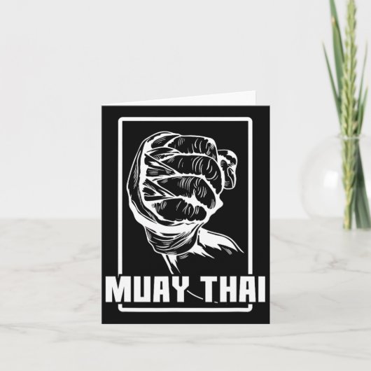 Muay Thai Boxing Arm Karte (Vorderseite)