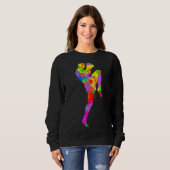 Muay Thai Boxing Boxing Boxing Boys Kinder Männer Sweatshirt (Vorne ganz)