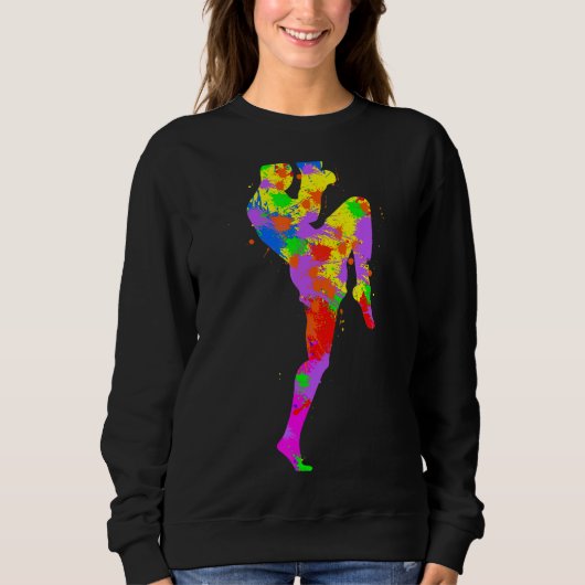 Muay Thai Boxing Boxing Boxing Boys Kinder Männer Sweatshirt (Vorderseite)