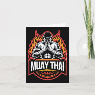 Muay Thai Boxing Fighter Karte