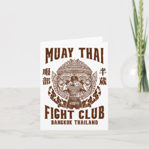 Muay Thai Boxing Lover Boxer Muay Thai Figh Karte
