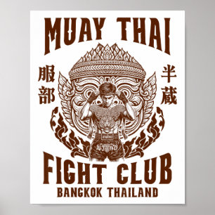 Muay Thai Boxing Lover Boxer Muay Thai Figh Poster