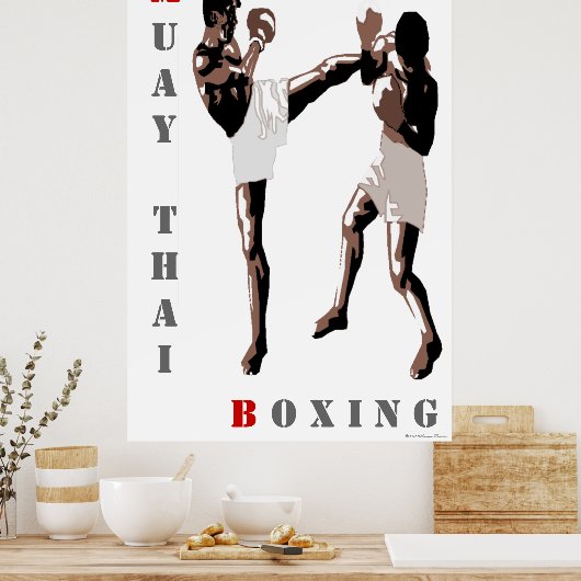 Muay Thai Boxing Poster (Küche)