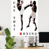 Muay Thai Boxing Poster (Heimbüro)