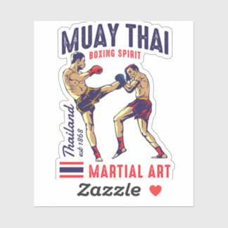 Muay Thai Boxing Spirit Aufkleber