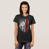 Muay Thai Boxing US-Flagge T-Shirt (Vorne ganz)