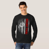 Muay Thai Boxing US-Flagge T-Shirt (Vorne ganz)