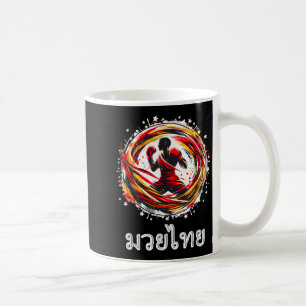 Muay Thai Boxkunst der acht Gliedmaßen MMA Kickbox Kaffeetasse