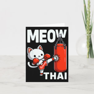 Muay Thai Cat Boxing Martial Arts Fighter Sport Cu Karte