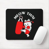 Muay Thai Cat Meow Thai Mousepad (Mit Mouse)