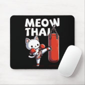 Muay Thai Cat Meow Thai Mousepad (Mit Mouse)