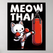 Muay Thai Cat Meow Thai Poster (Vorne)