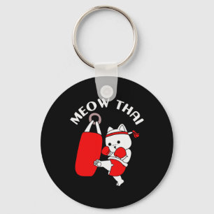 Muay Thai Cat Meow Thai Schlüsselanhänger