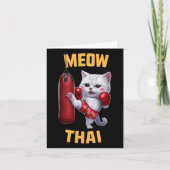 Muay Thai Cat Meow Thai - Thai Boxen für die Jugen Karte (Vorderseite)