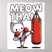 Muay Thai Cat Poster (Vorne)