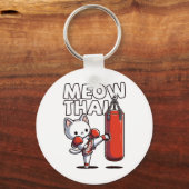 Muay Thai Cat Schlüsselanhänger (Vorderseite)