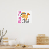 Muay Thai Chick Poster (Küche)