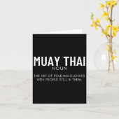 Muay Thai Definition Funny Muay Thai Karte (Gelbe Blume)